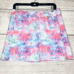 Reel Legends Athletic Outdoor Wrap Around Skirt Size Small Tropical Reef Pink